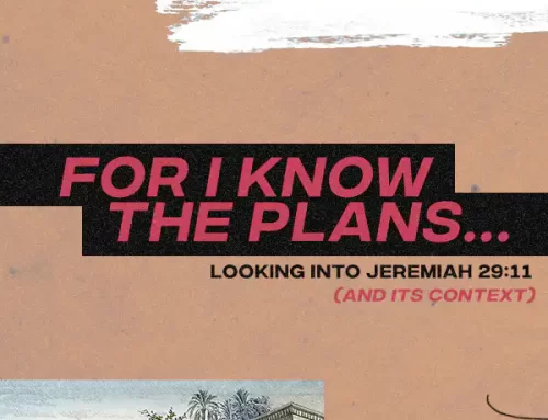 For I Know the Plans…