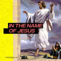 In the name of Jesus